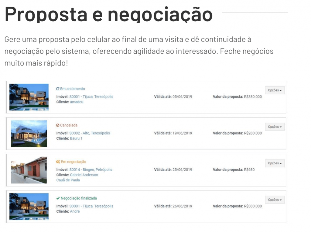 Geração e envio de propostas no Alterdata Immobile