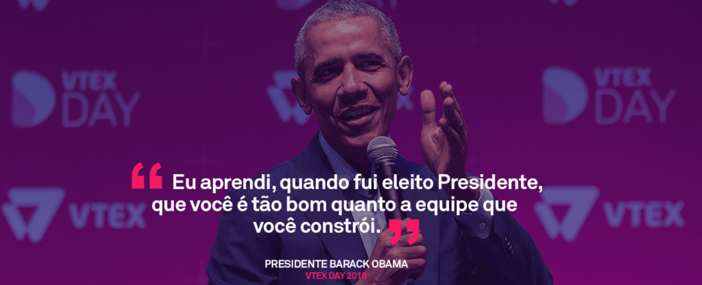 Barack Obama no VTEX Day