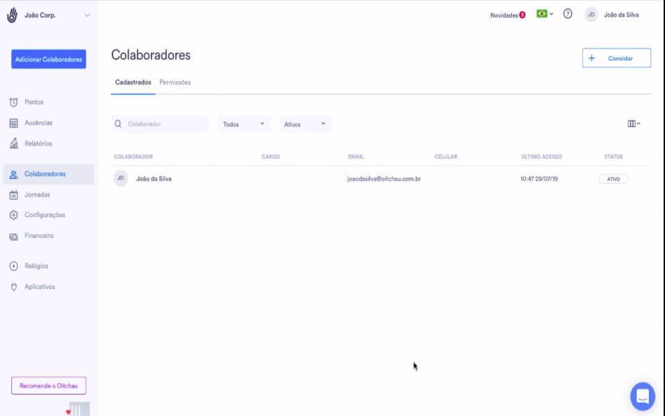 O Oitchau é uma solução para controle e marcação de ponto com diversas funcionalidades para atender à rotinas de trabalho flexíveis.