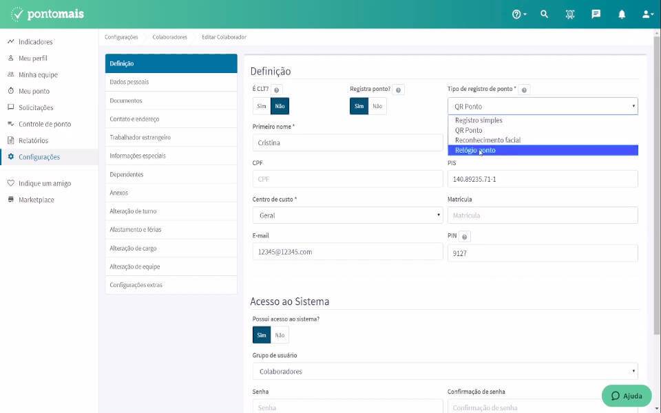O Pontomais é um sistema de controle de ponto e gestão de jornada de trabalho online