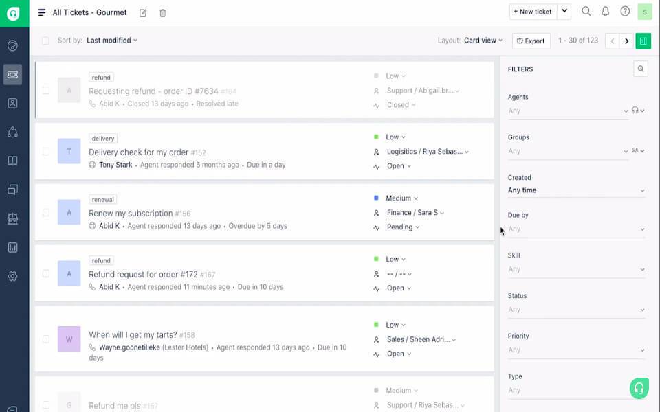 tela freshdesk