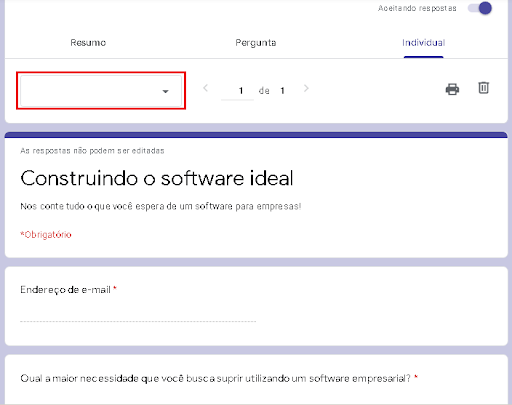 Google Forms na B2B Stack Aba individual