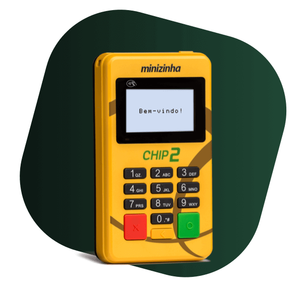 Imagem da máquina de cartão intitulada Minizinha Chip 2 do Pagseguro