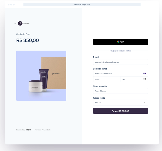 Imagemd o Stripe Payments