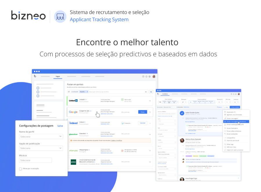 sistema de recrutamento e seleção Bizneo HR
