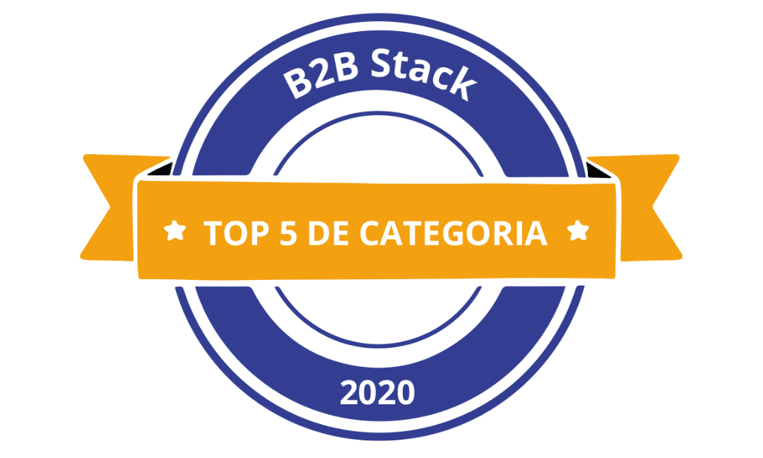 Selo da B2B Stack para os melhores da categoria