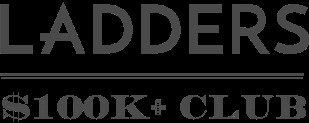 Logo do Ladders de cor preta