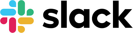 Logo do Slack com um ícone com as cores azul, verde, vermelho e amarelo