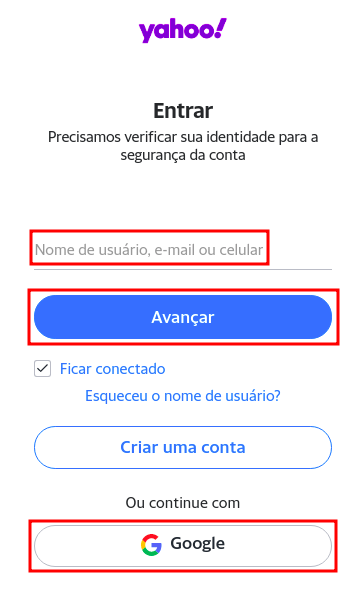 E-mail do Yahoo será acessado sem senha, com login pelo celular