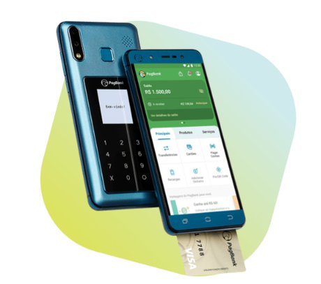 Imagem do PagPhone, celular com função de cartão de crédito do PagSeguro