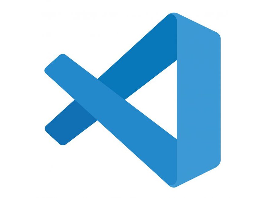Logo do Visual code. O logo possui uma forma que tem a cor azul