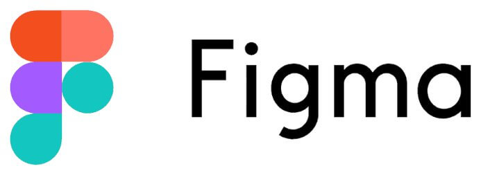 Logo do Figma para UX Design. O logo possui um desenho ao lado esquerdo do nome que forma a letra F através de circulos