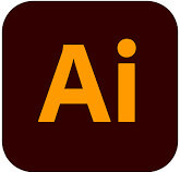 Logo do Illustrator, produto da Adobe. A imagem mostra um quadrado de cor marrom com as letras 'Ai' dentro de cor laranja