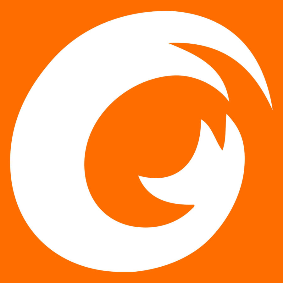 Logo do Foxit PDF Reader concorrente do Adobe acrobat PRO DC. O logo possui a cor laranja