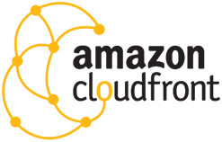 Logo do Amazon Cloud front. O logo é uma junção de pontos que ligados formam uma nuvem e a solução concorre diretamente com o cloudflare