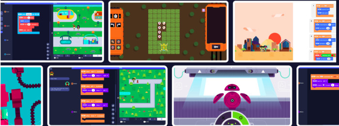 Imagems de jogos eletrônicos feitos com a plataforma Ubbu