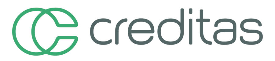 Logo da creditas com um desenho de uma letra 'C' 