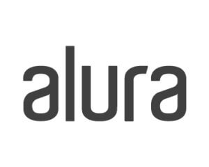 Logo do Alura, plataforma de Edtech para cursos de programação e gestão