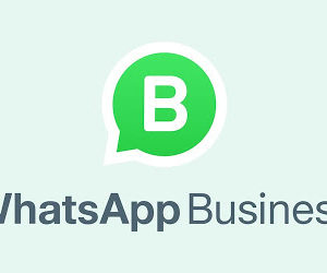 Imagem com a logo do WhatsApp Business