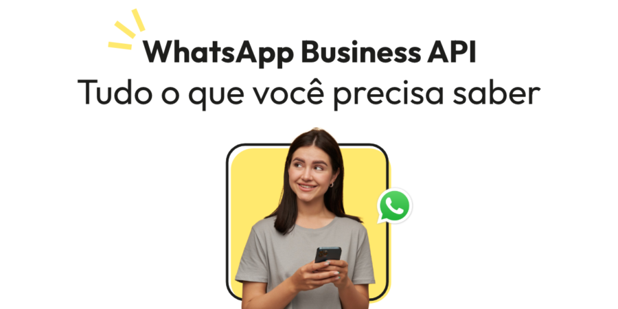 WhatsApp Business API Tudo o que você precisa saber - imagem de mulher pensando na mensagem que irá mandar