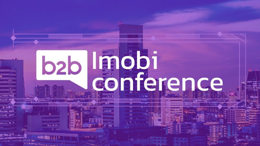 Imagem com o logo do Imobi Conference