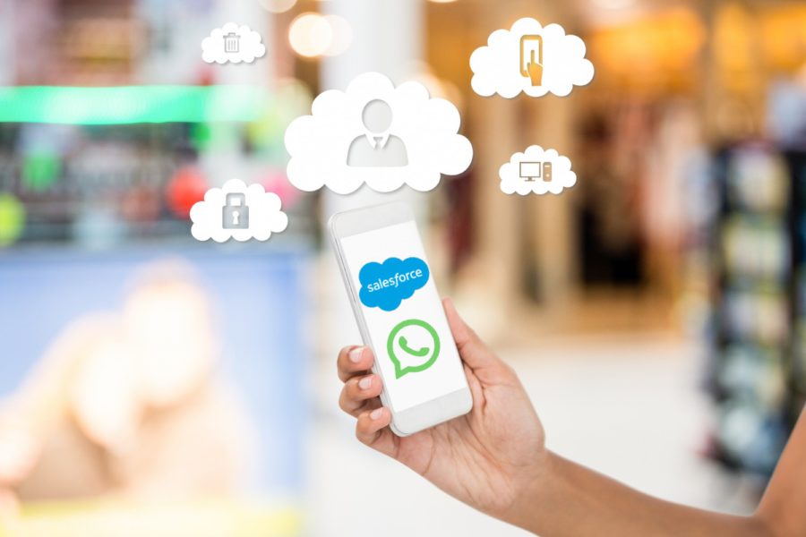 Imagem mostrando o marketing no whatsapp através do marketing cloud da salesforce