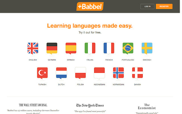 babbel - aprender idioma - exemplo de tela